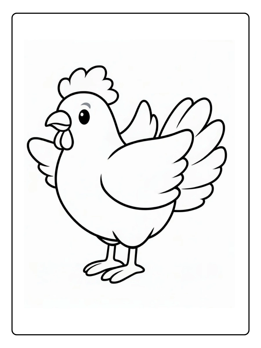 Coloriage Poule (15)