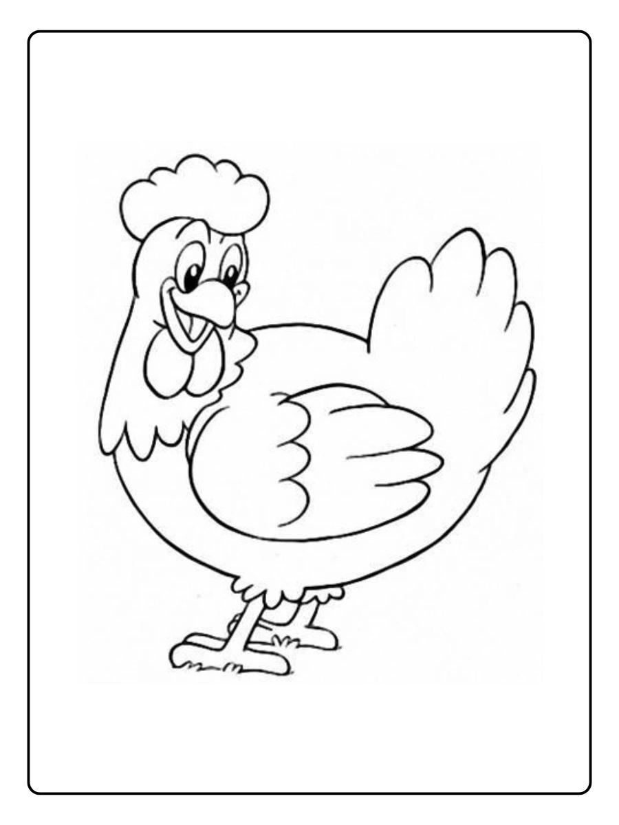 Coloriage Poule (8)