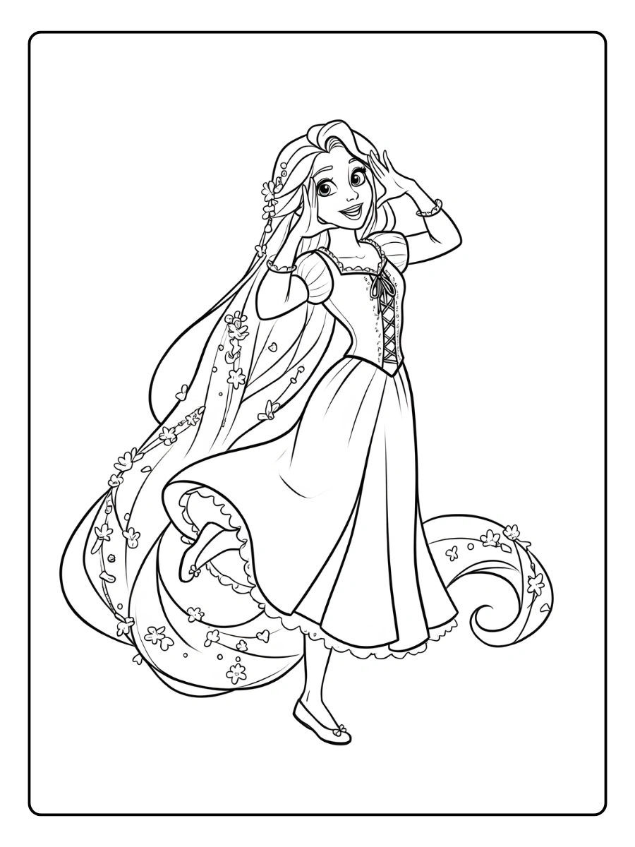 coloriage raiponce (10)