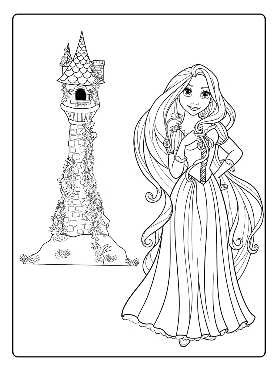 coloriage raiponce (14)