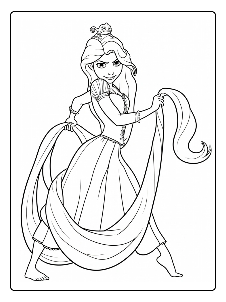 coloriage raiponce (2)