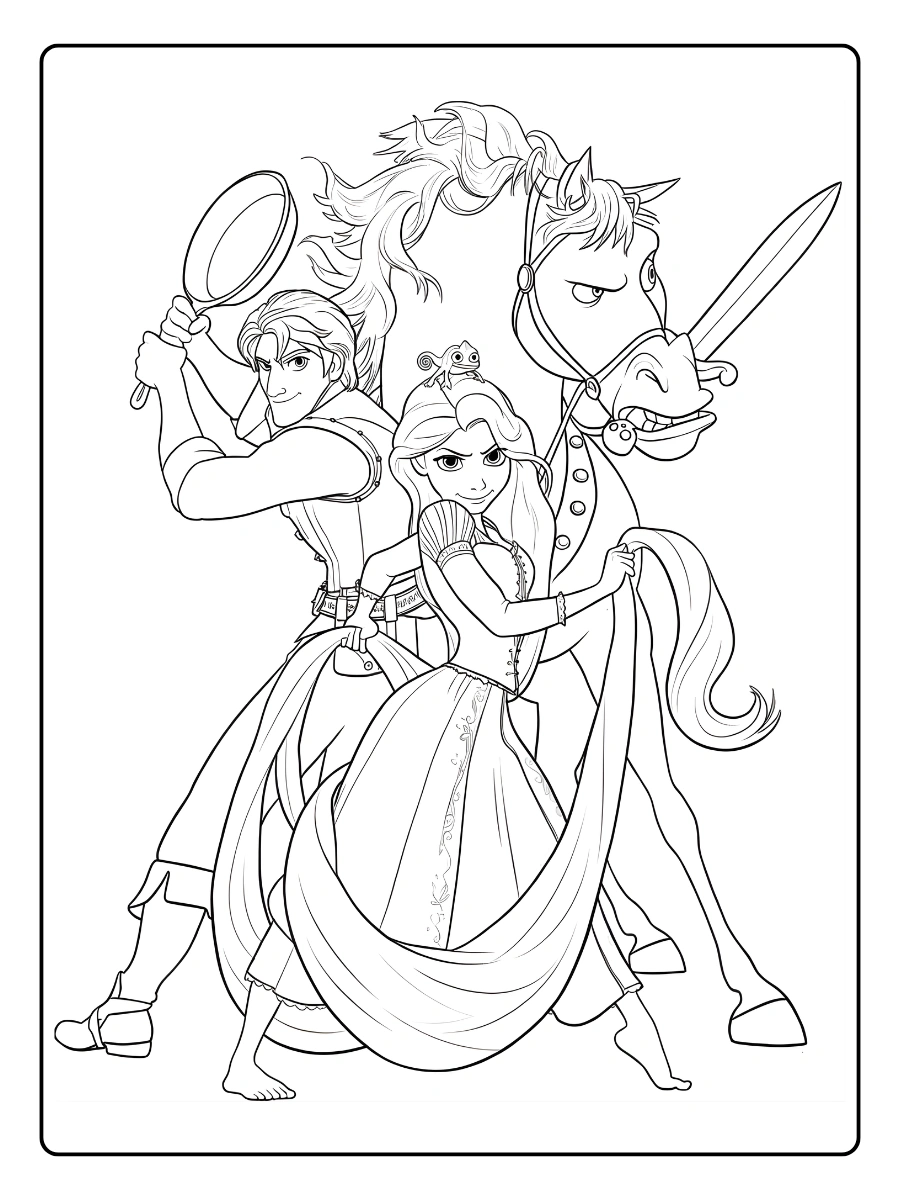 coloriage raiponce (4)