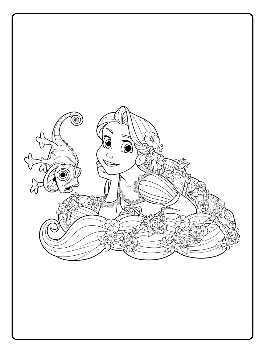 coloriage raiponce (5)