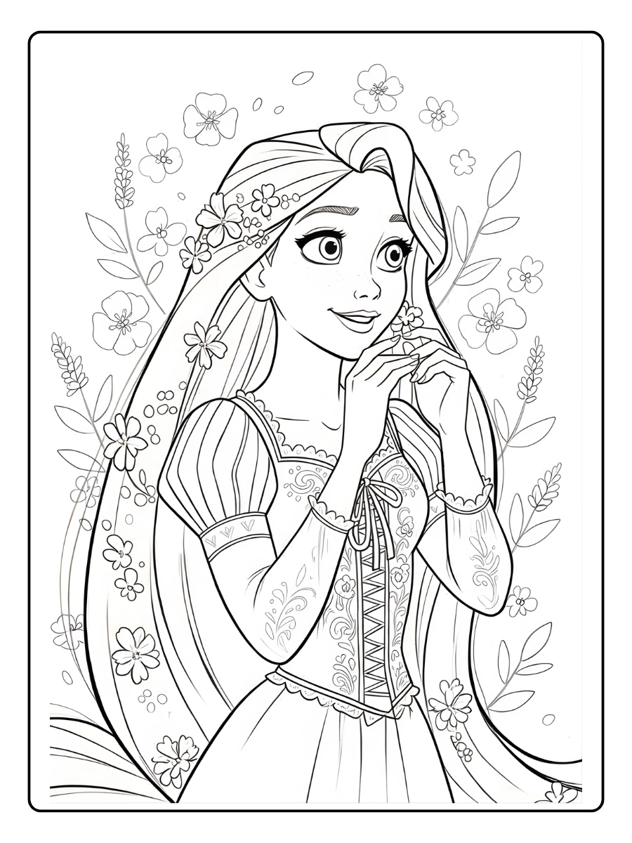coloriage raiponce (7)