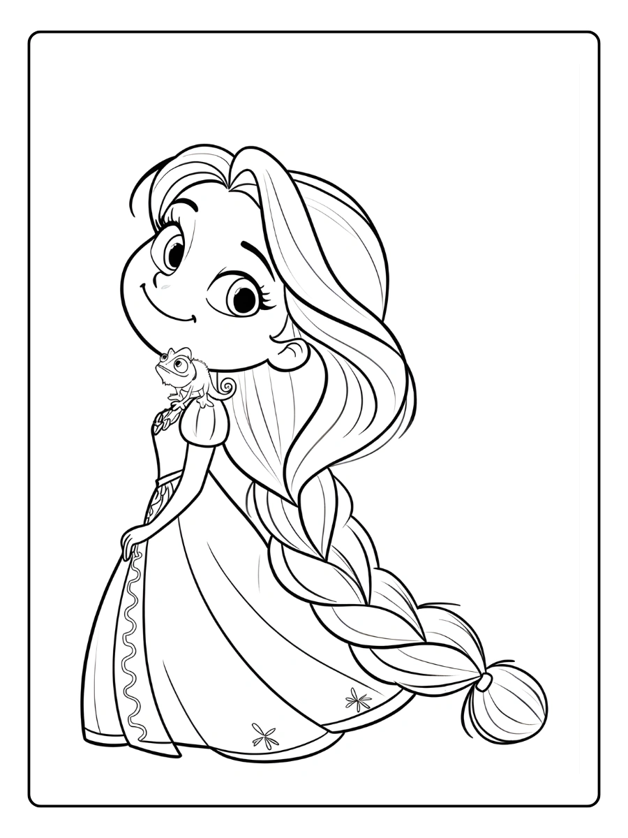 coloriage raiponce (8)