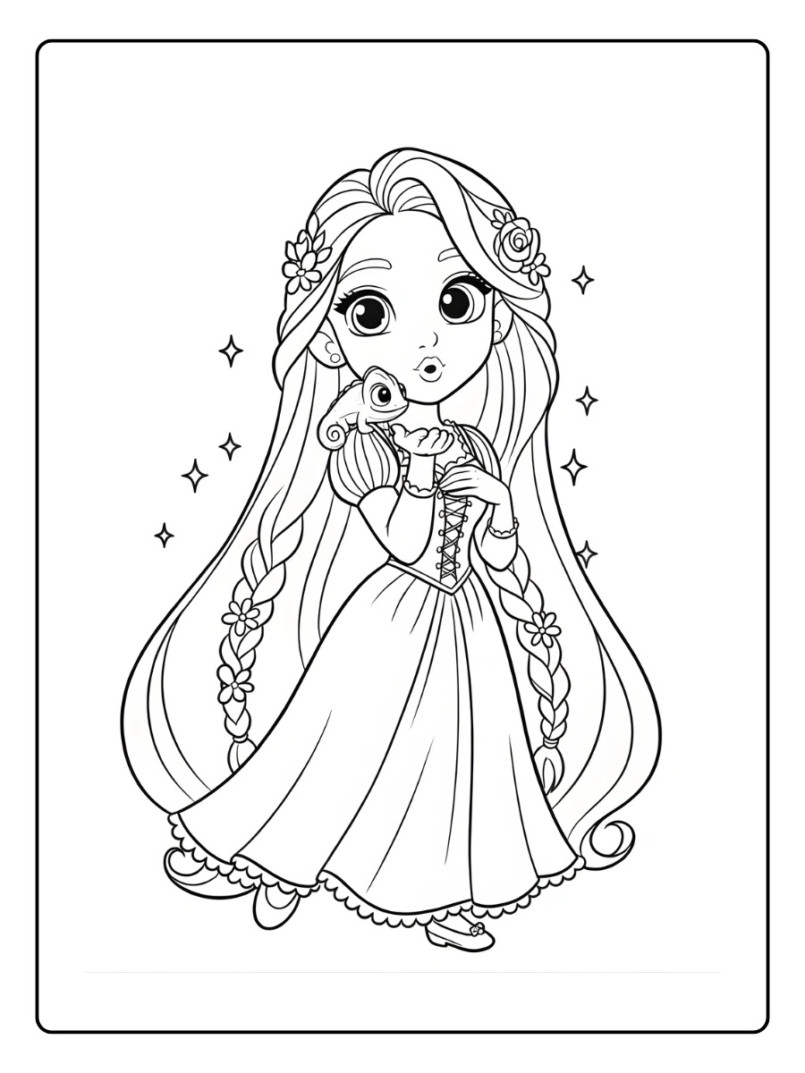 coloriage raiponce (9)