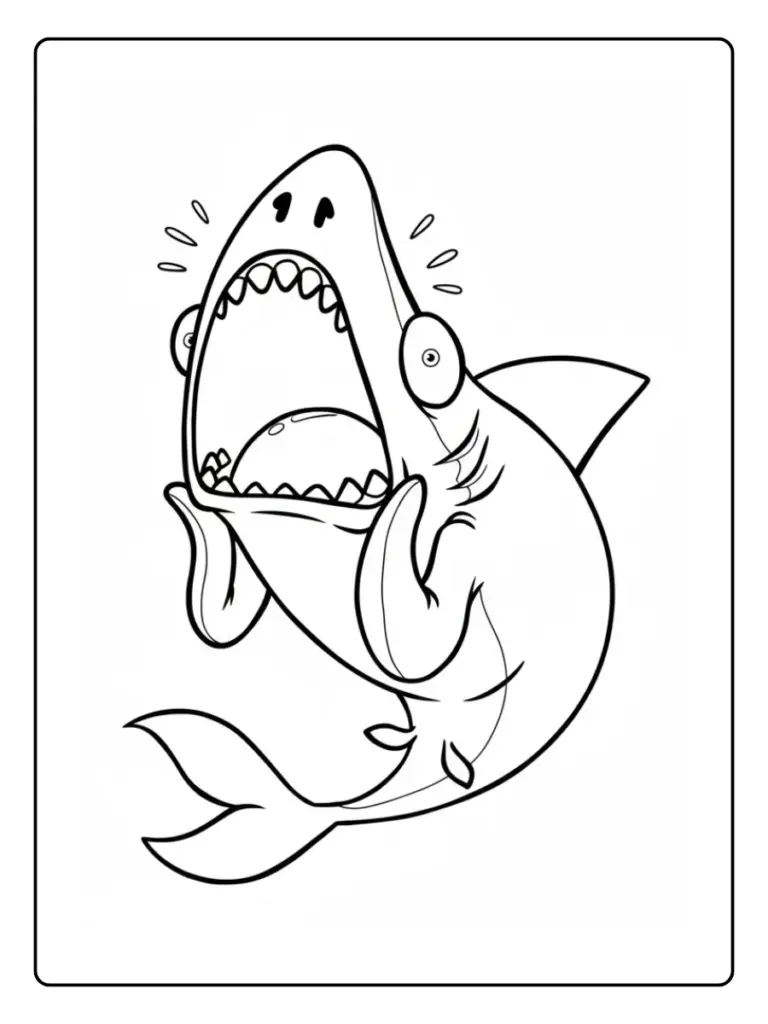 Coloriage Gratuit à Imprimer – Dessins à Colorier PDF & PNG 35 coloriage requin (5)