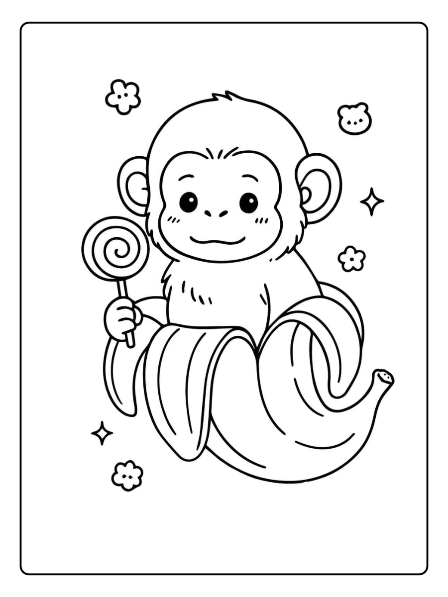 Coloriage Singe (14)