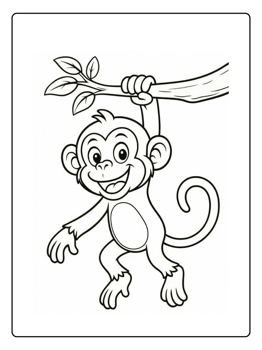 Coloriage Singe (2)
