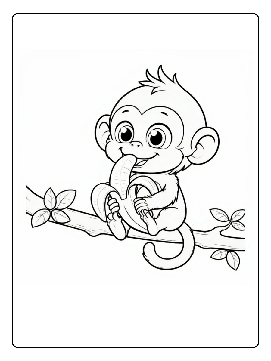 Coloriage Singe (4)