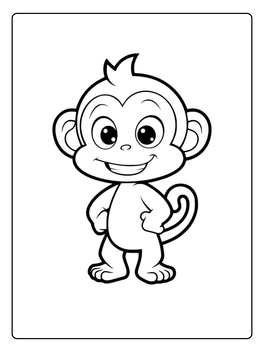Coloriage Singe (5)