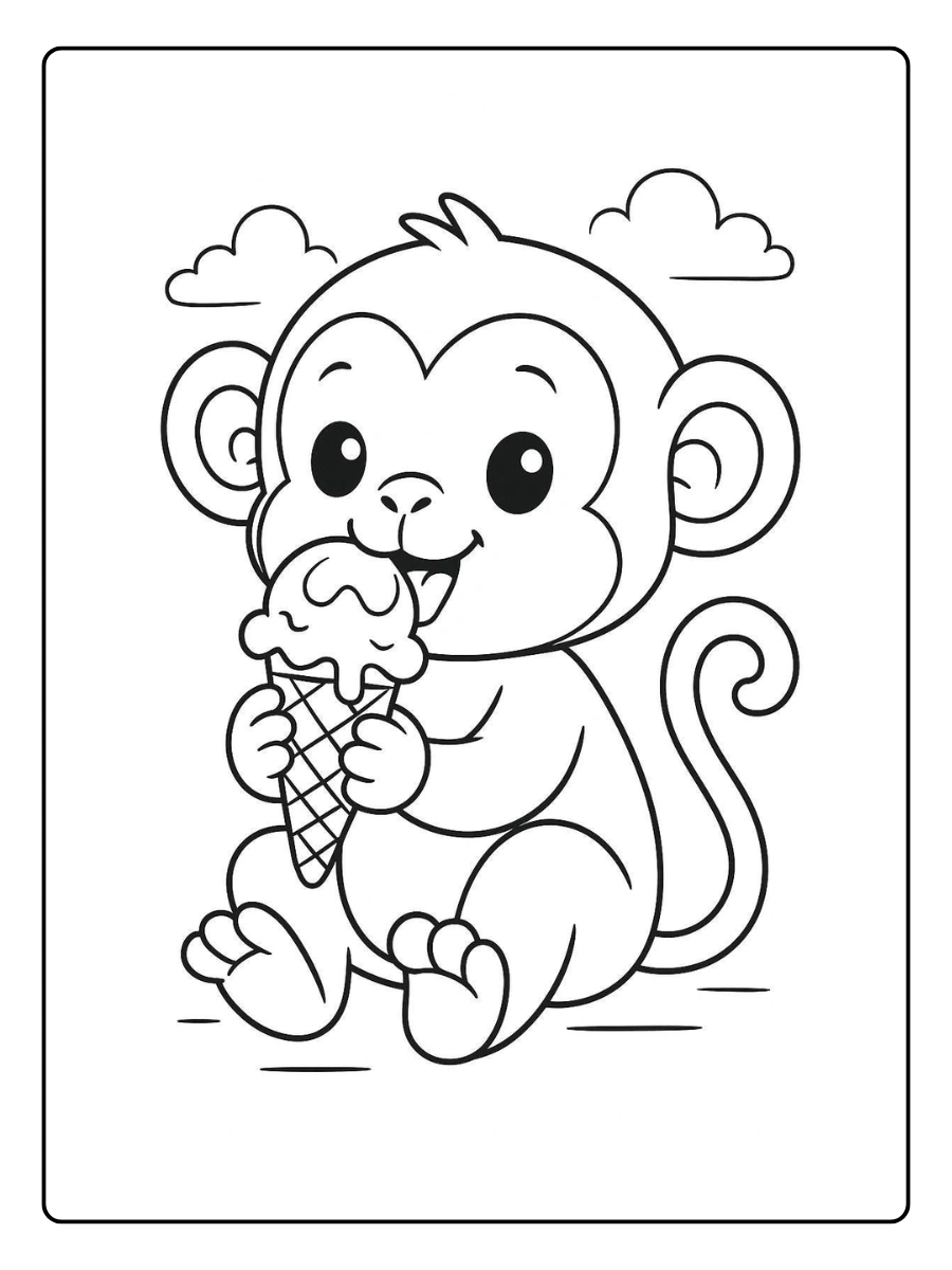 Coloriage Singe (7)