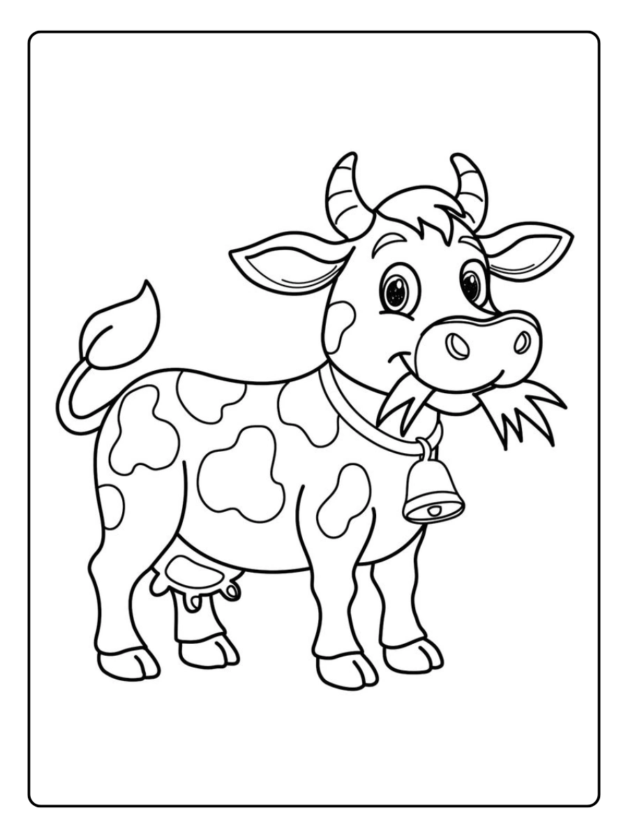 Coloriage Vache (1)