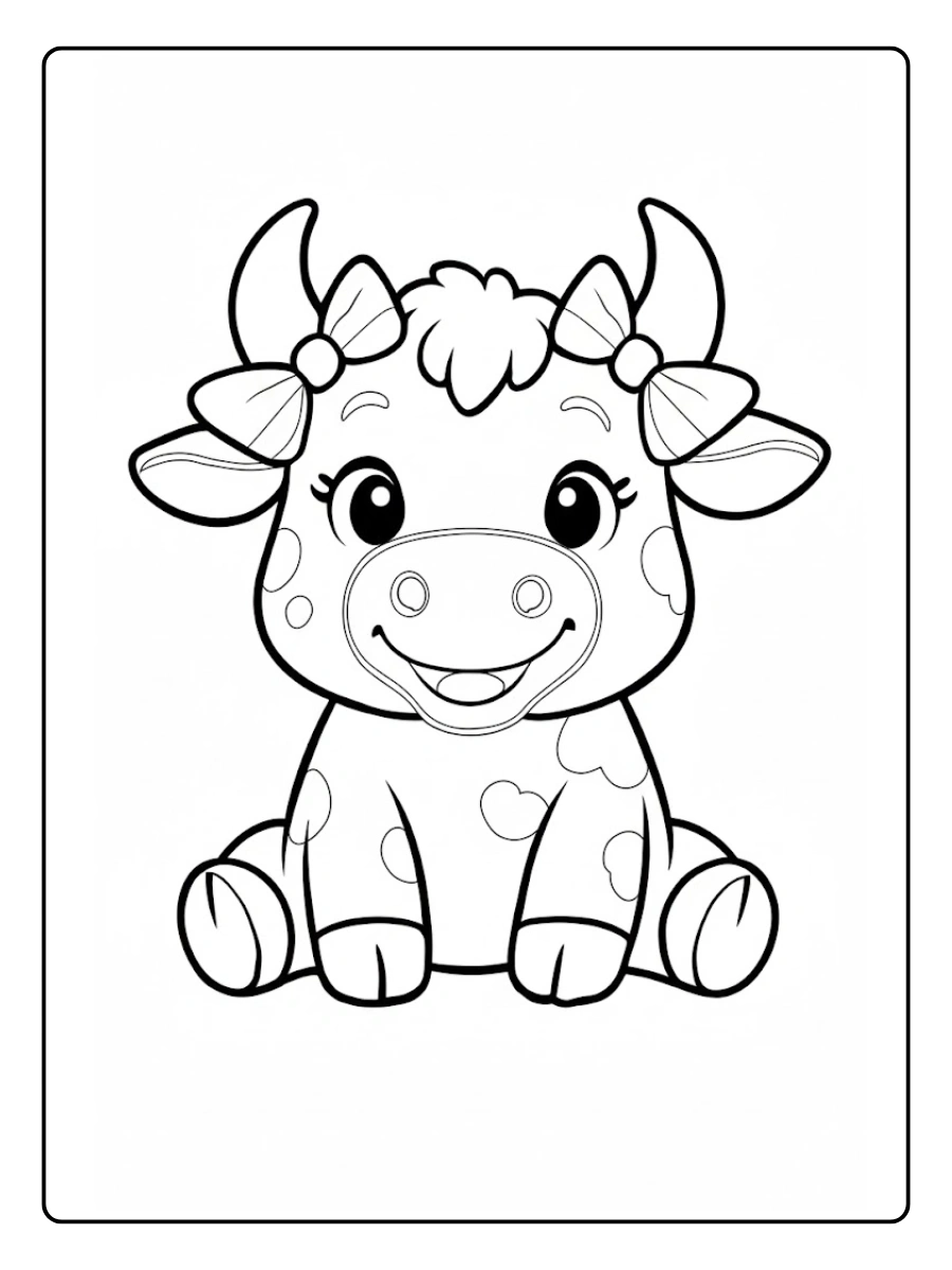 Coloriage Vache (11)