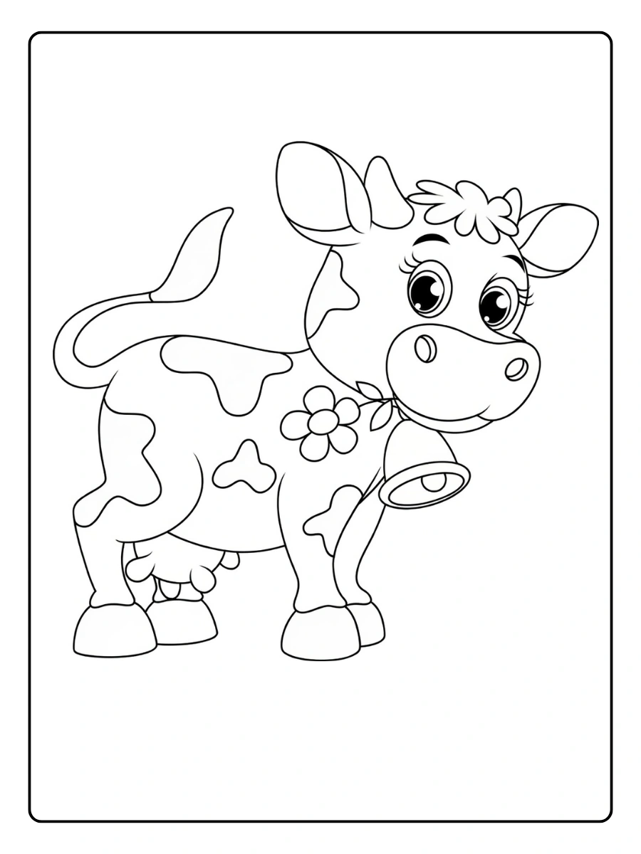Coloriage Vache (13)