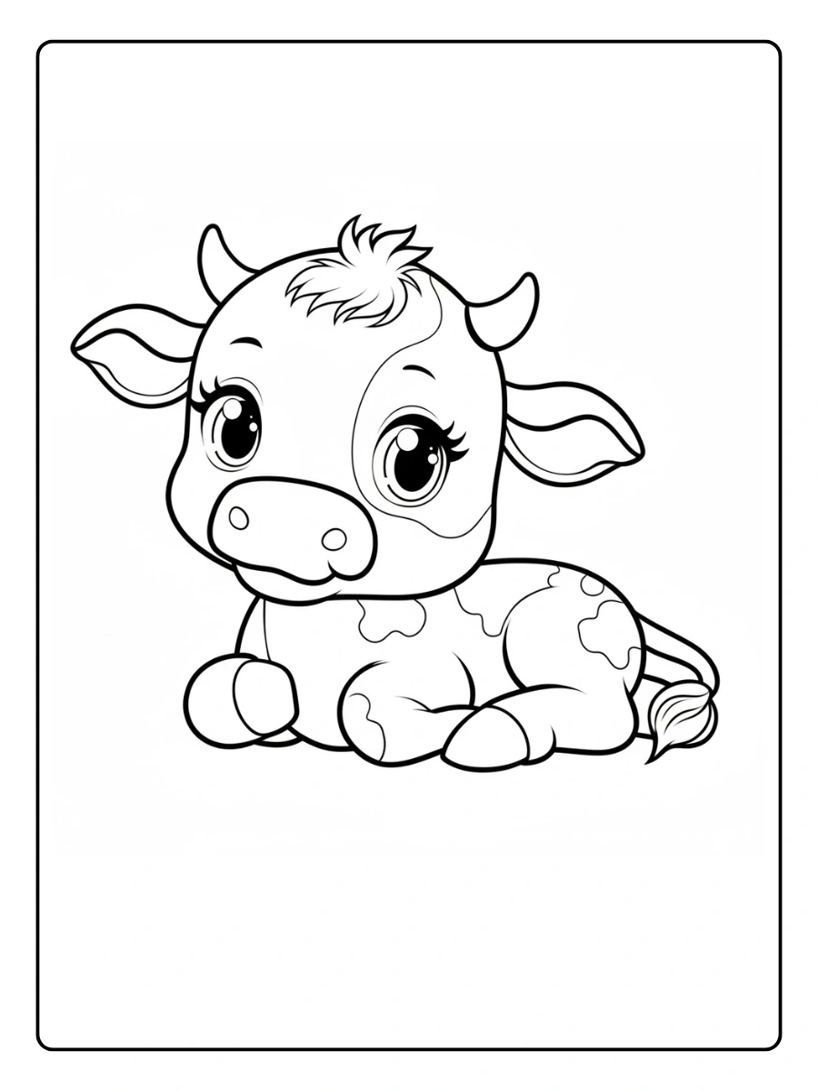 Coloriage Vache (14)