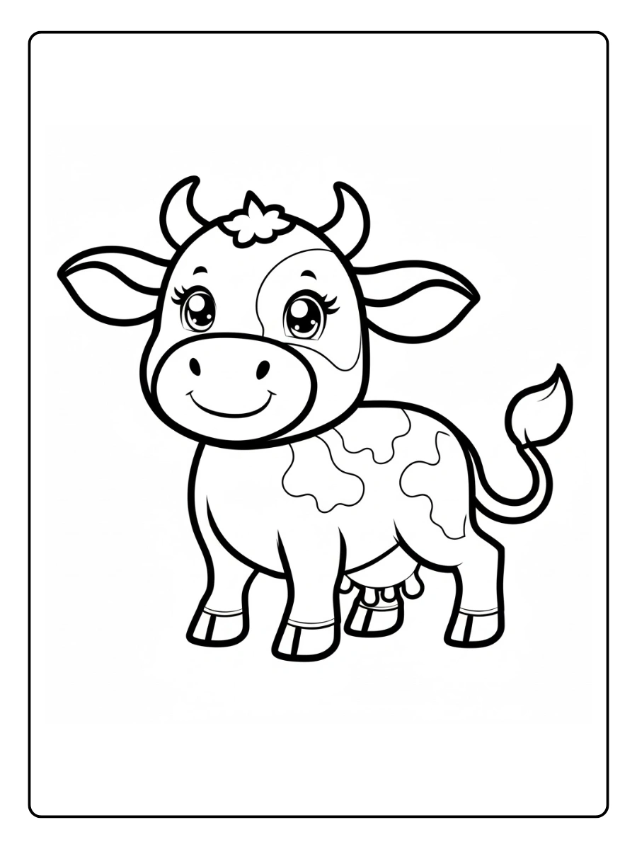 Coloriage Vache (15)