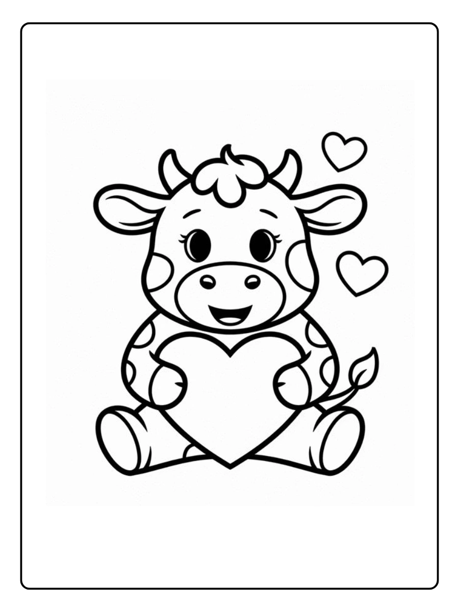 Coloriage Vache (5)