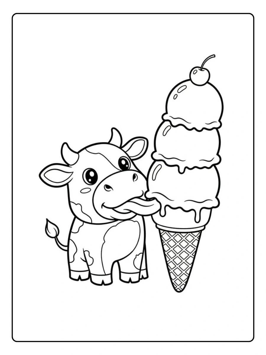 Coloriage Vache (6)