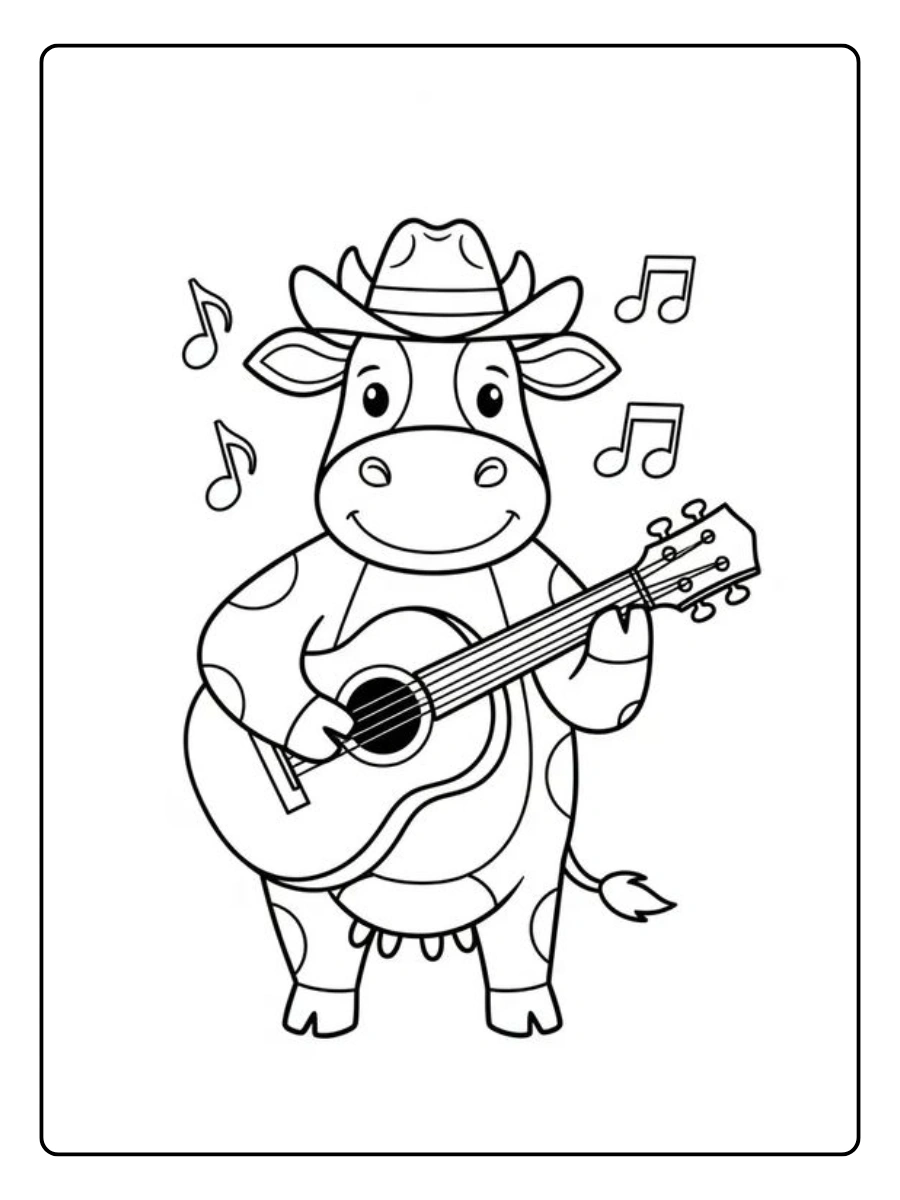 Coloriage Vache (8)