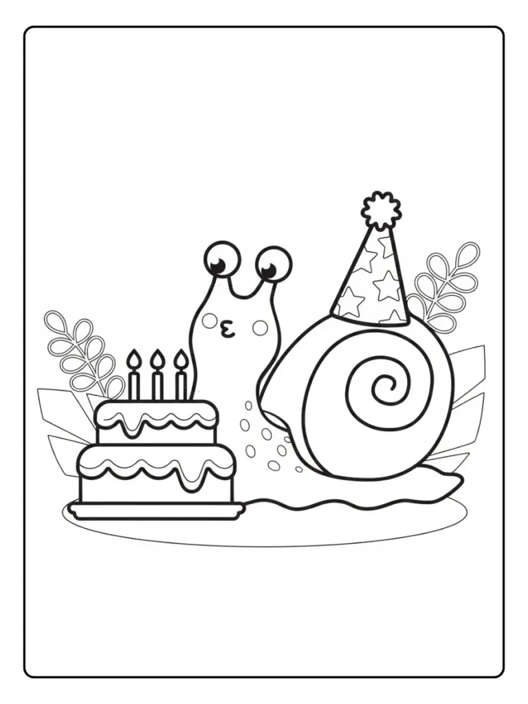 Coloriage Gratuit à Imprimer – Dessins à Colorier PDF & PNG 41 escargot coloriage (3)
