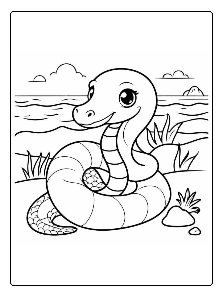 serpent coloriage (10)