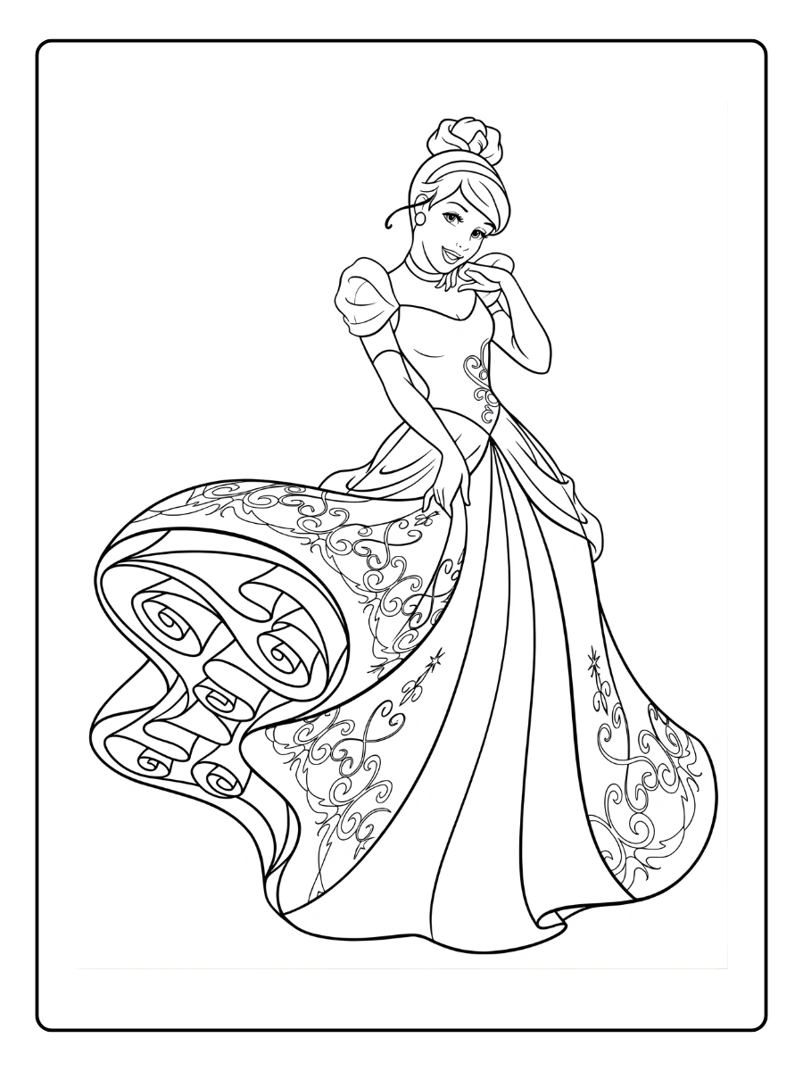 Coloriage Cendrillon (1)