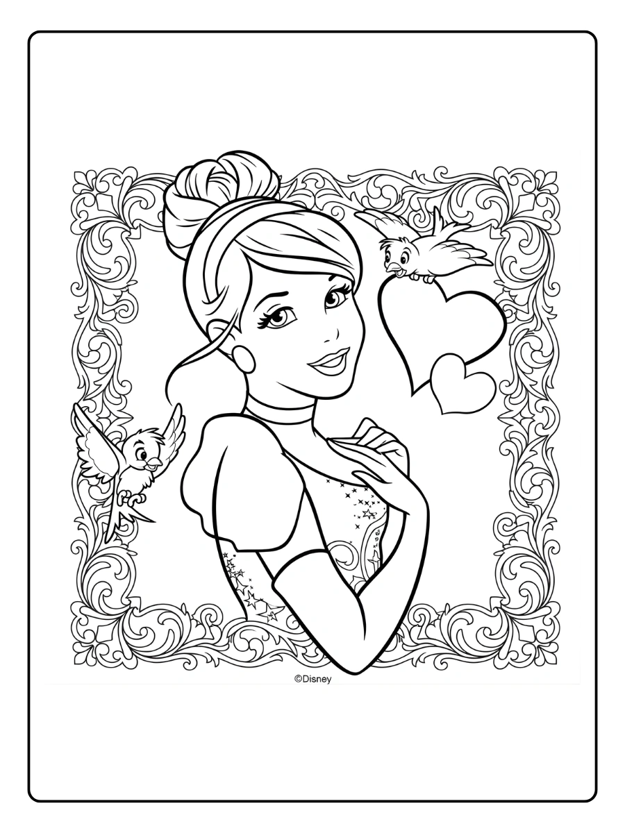Coloriage Cendrillon (2)