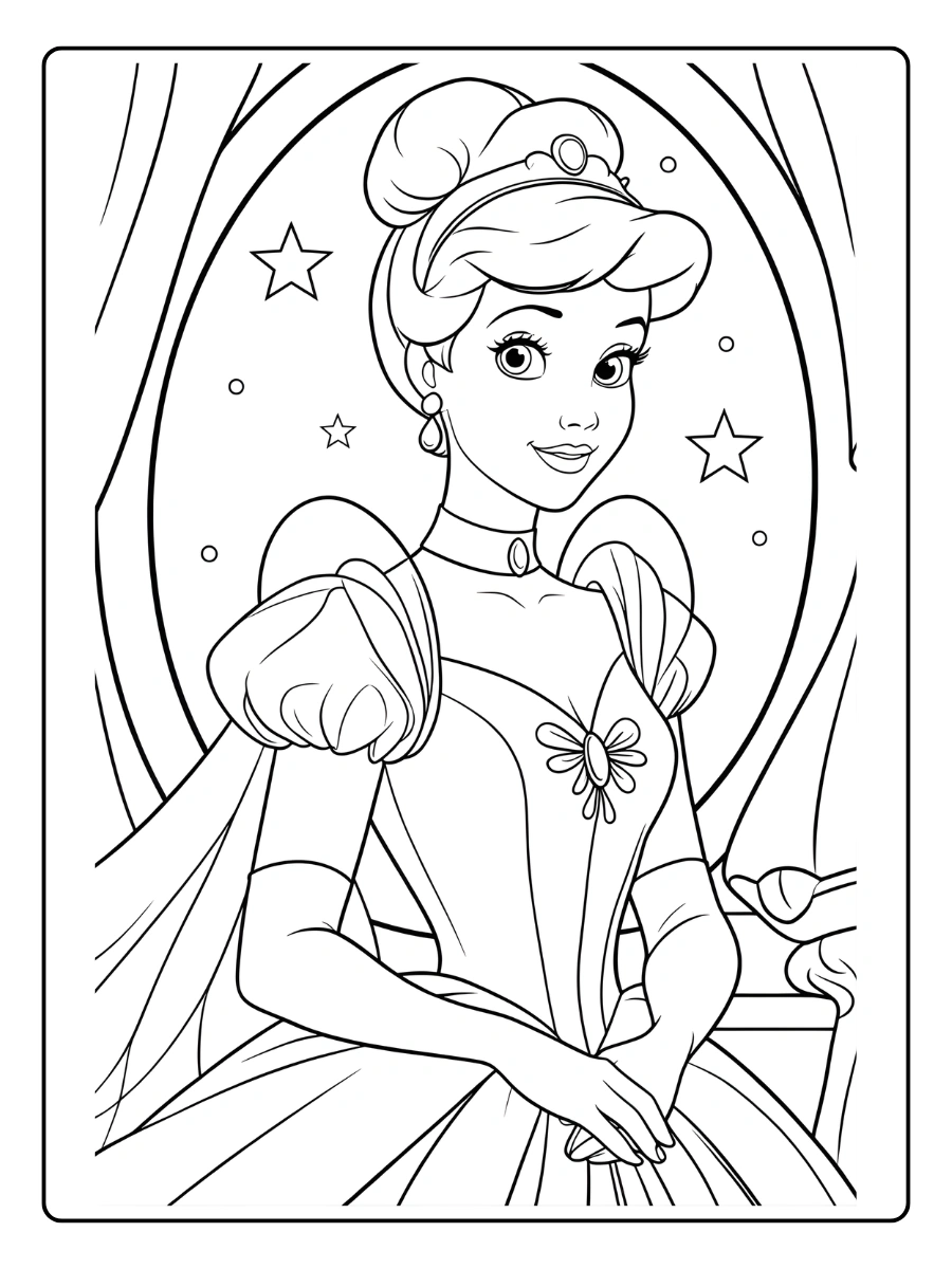 Coloriage Cendrillon (3)