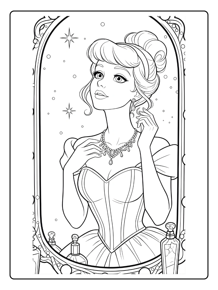 Coloriage Cendrillon (6)