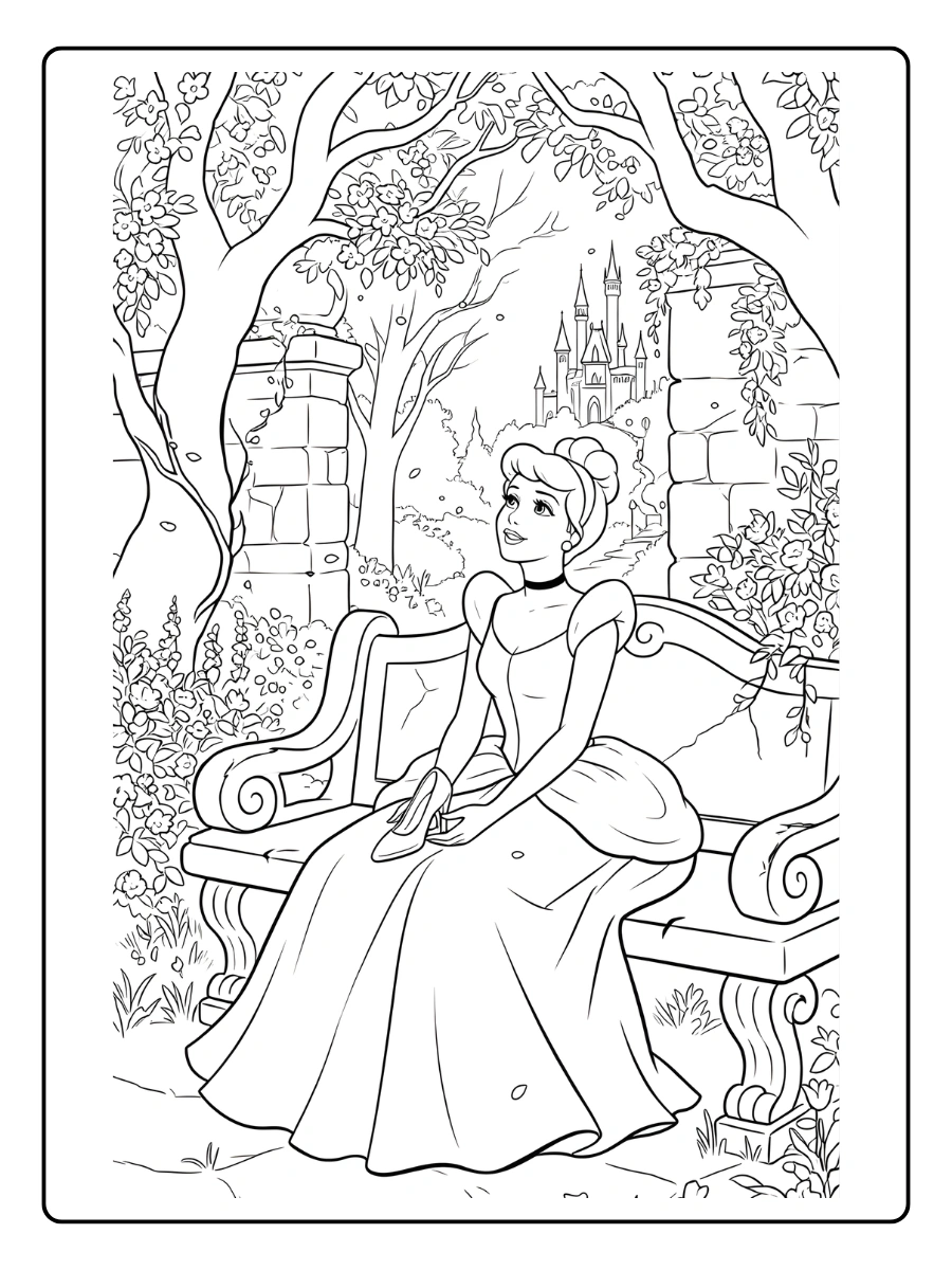 Coloriage Cendrillon (9)