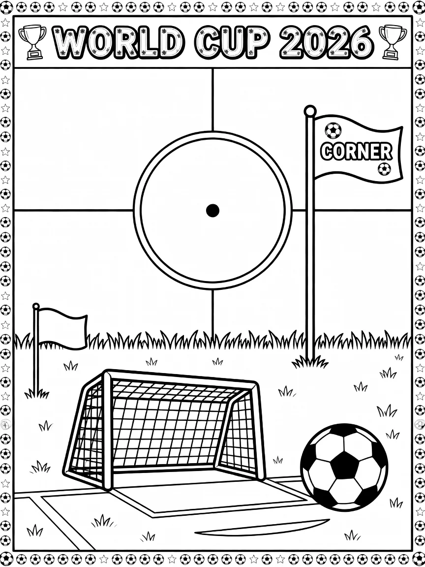Coloriage Coupe du Monde 2026 (6) Coloriage Coupe du Monde 2026 (6)
