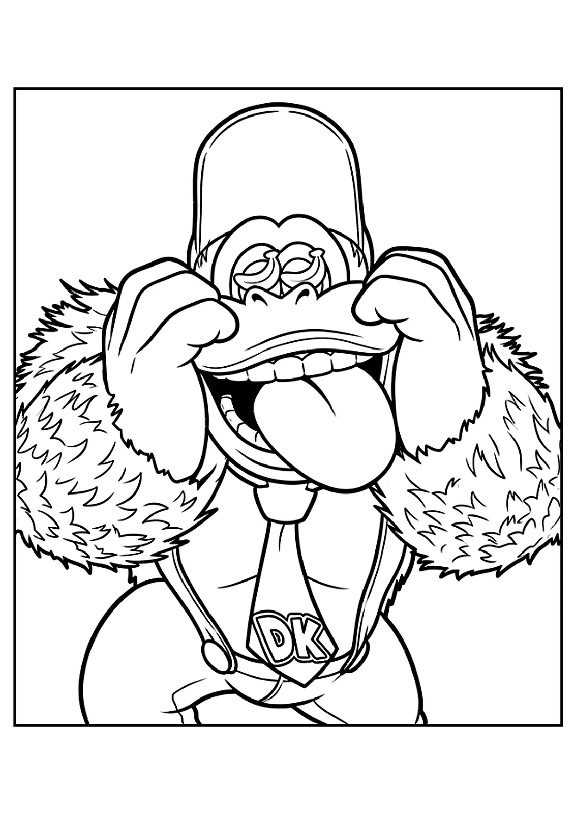 Coloriage Donkey Kong Bananza (18)