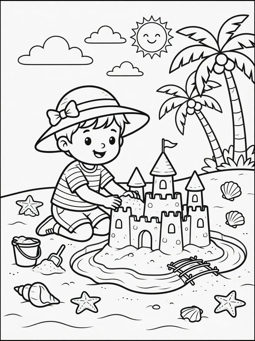 Coloriage Été (2) Coloriage Été (2)