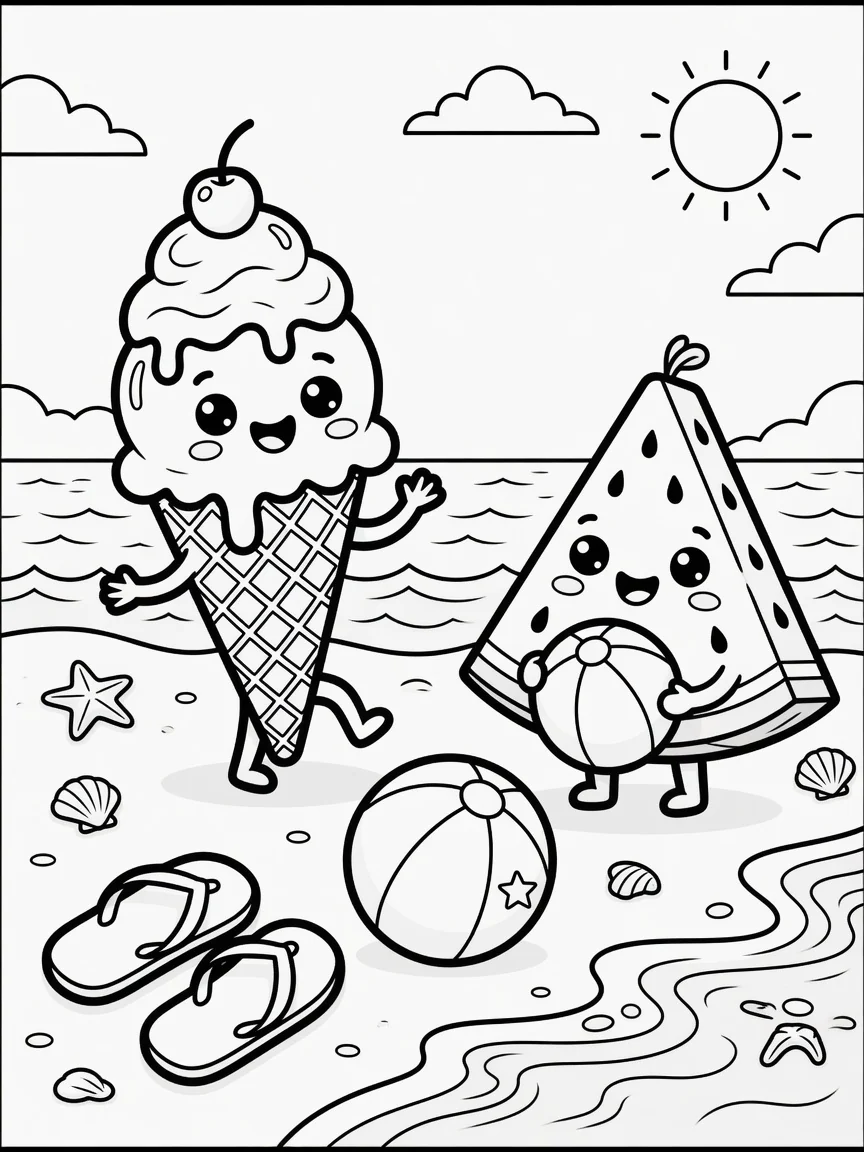 Coloriage Été (6) Coloriage Été (6)