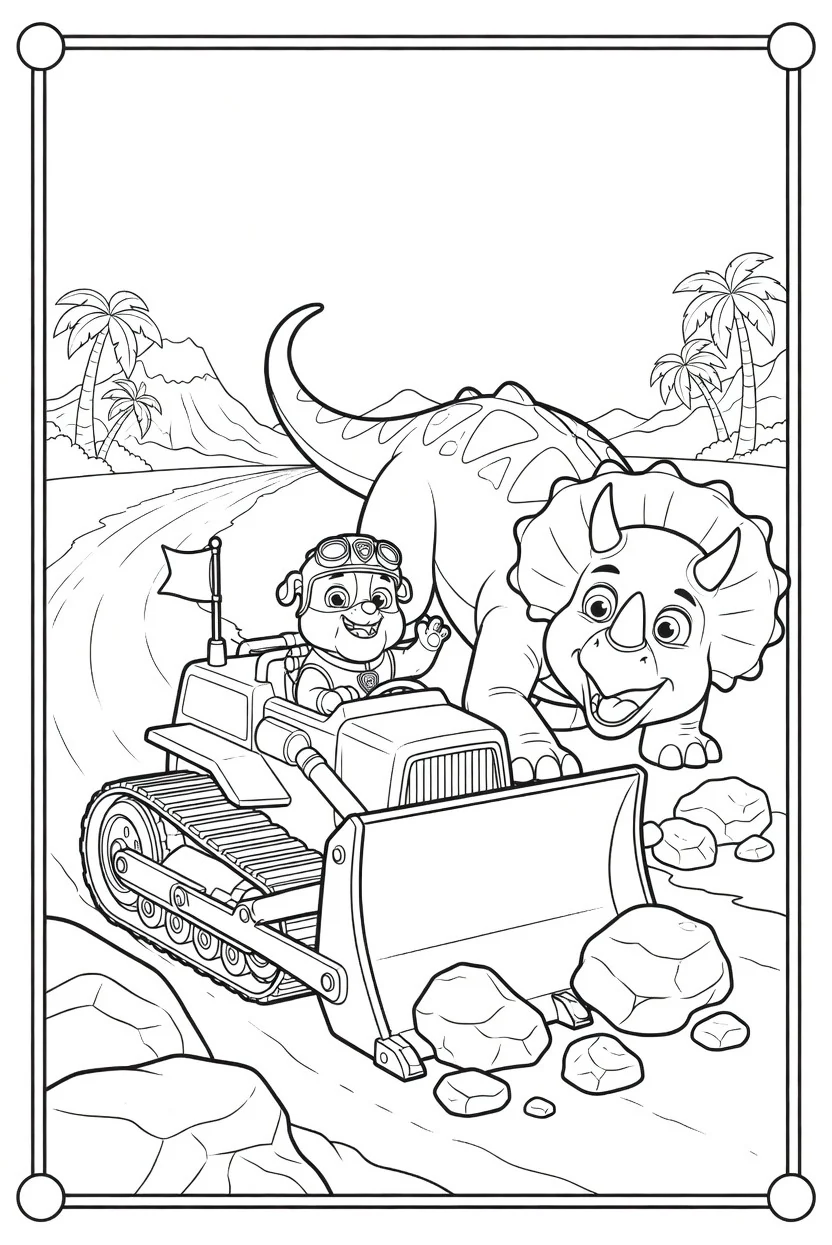 Coloriage Pat’ Patrouille Dinosaure (11)