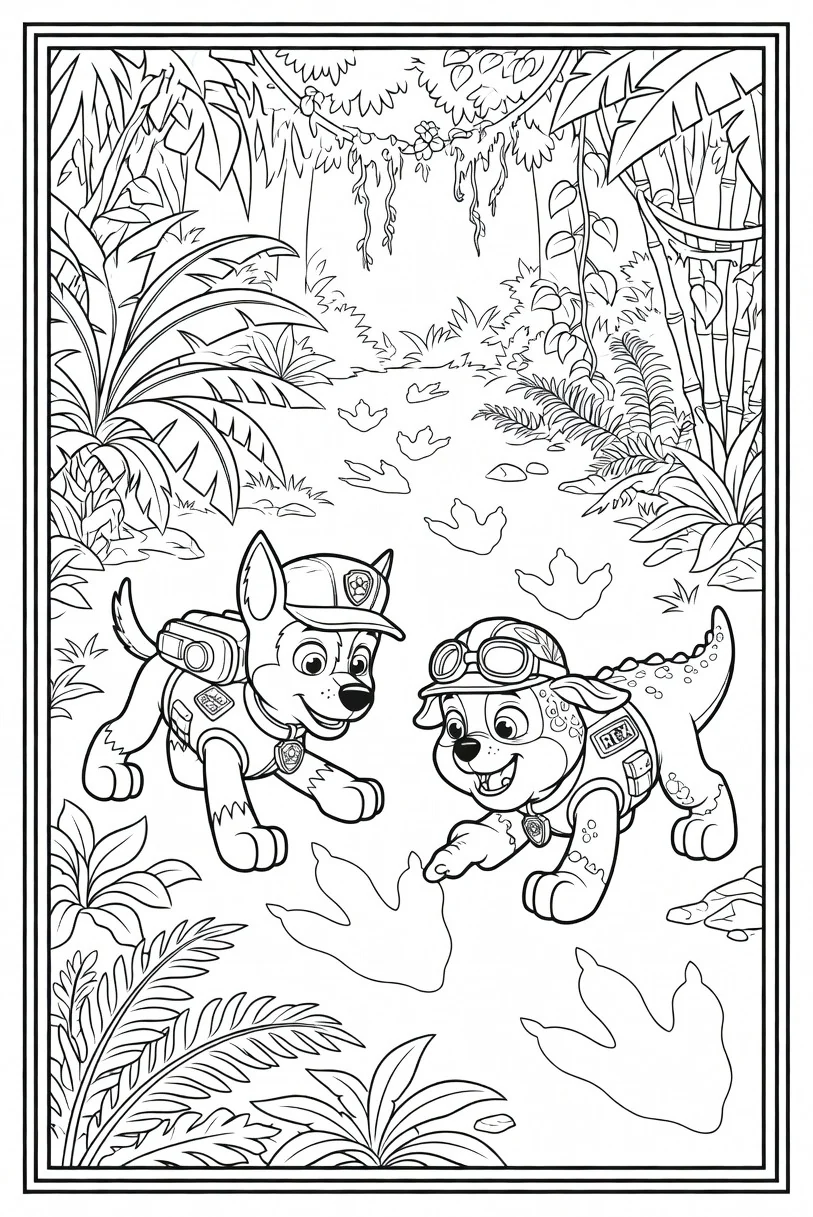 Coloriage Pat’ Patrouille Dinosaure (15)