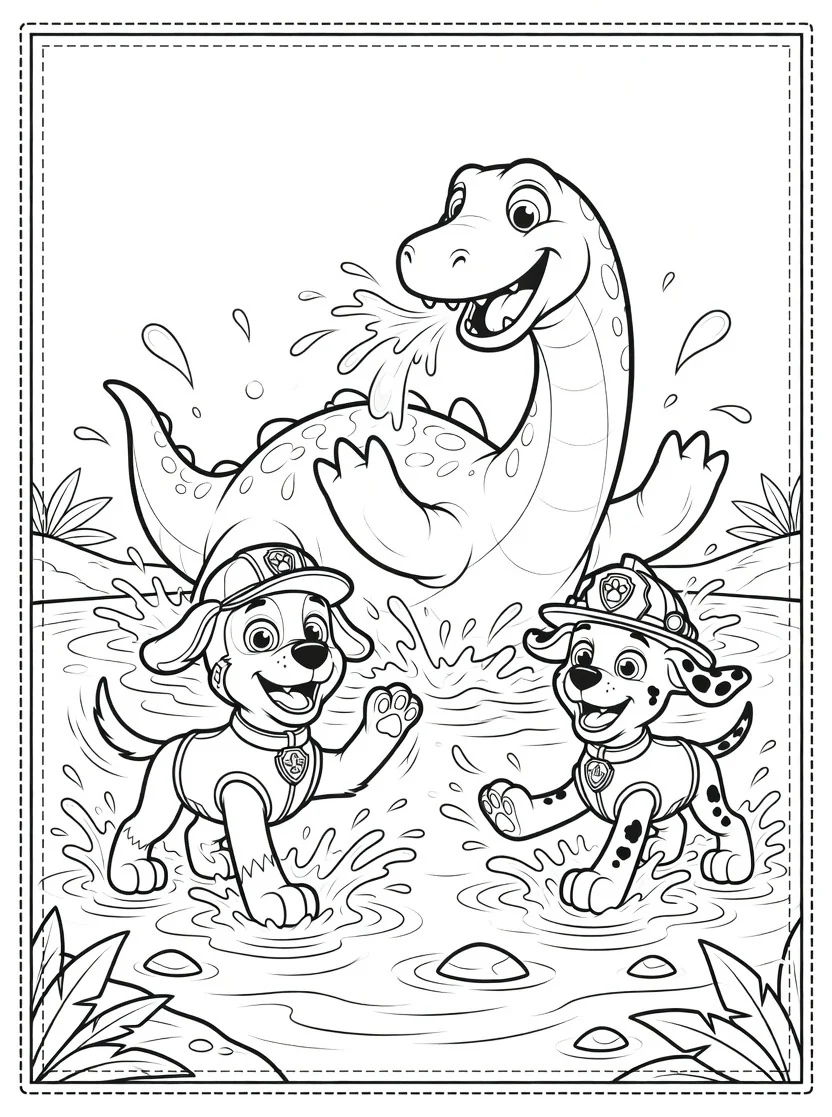 Coloriage Pat’ Patrouille Dinosaure (18)