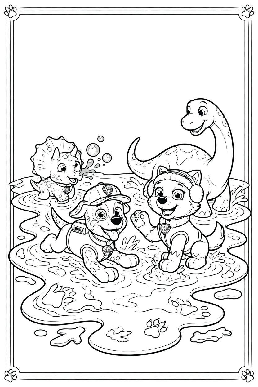 Coloriage Pat’ Patrouille Dinosaure (22)