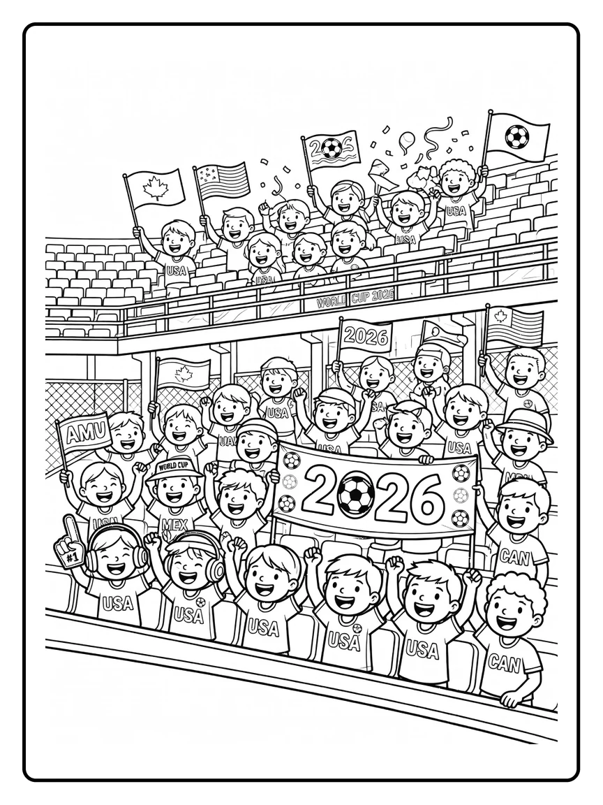 Coloriage Coupe du Monde 2026 (9) Coloriage Coupe du Monde 2026 (9)