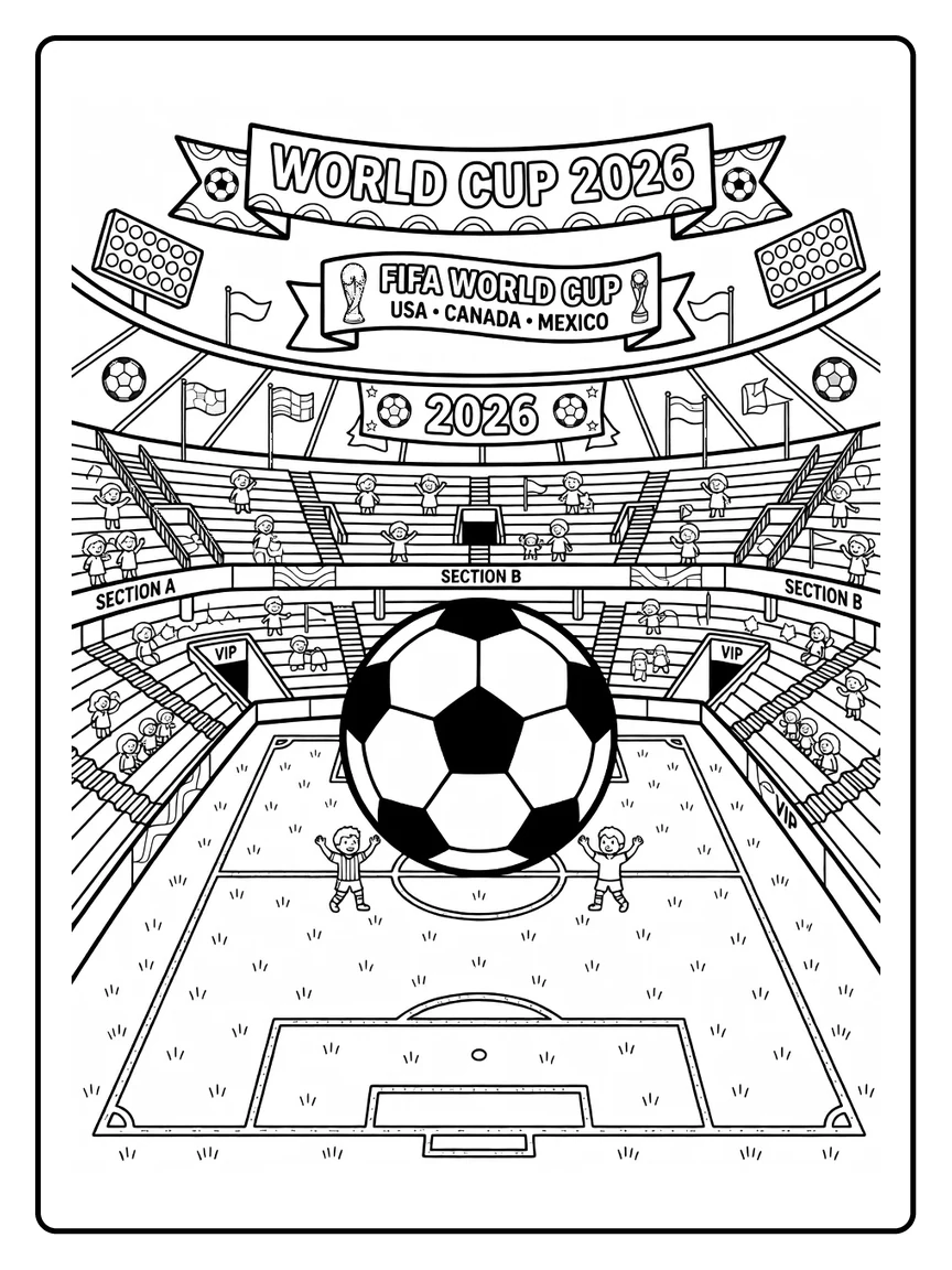 Coloriage Coupe du Monde 2026 (15) Coloriage Coupe du Monde 2026 (15)