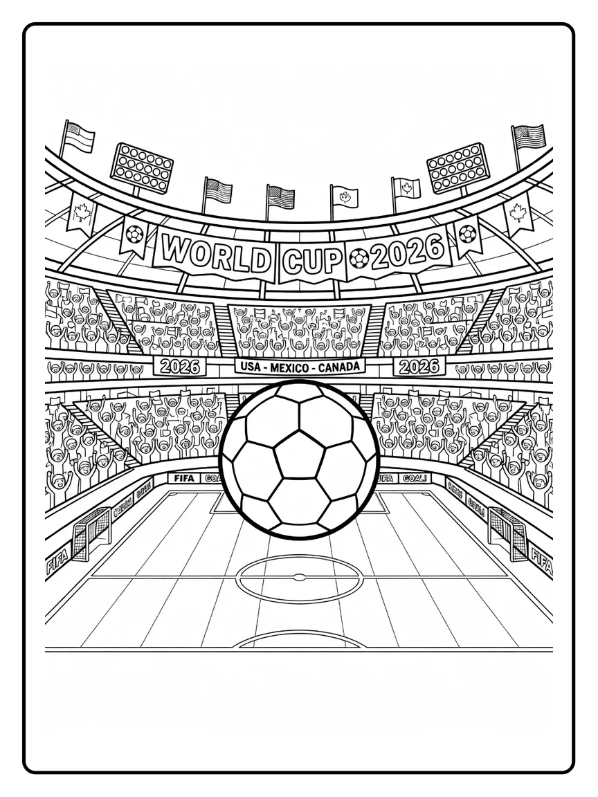 Coloriage Coupe du Monde 2026 (18) Coloriage Coupe du Monde 2026 (18)