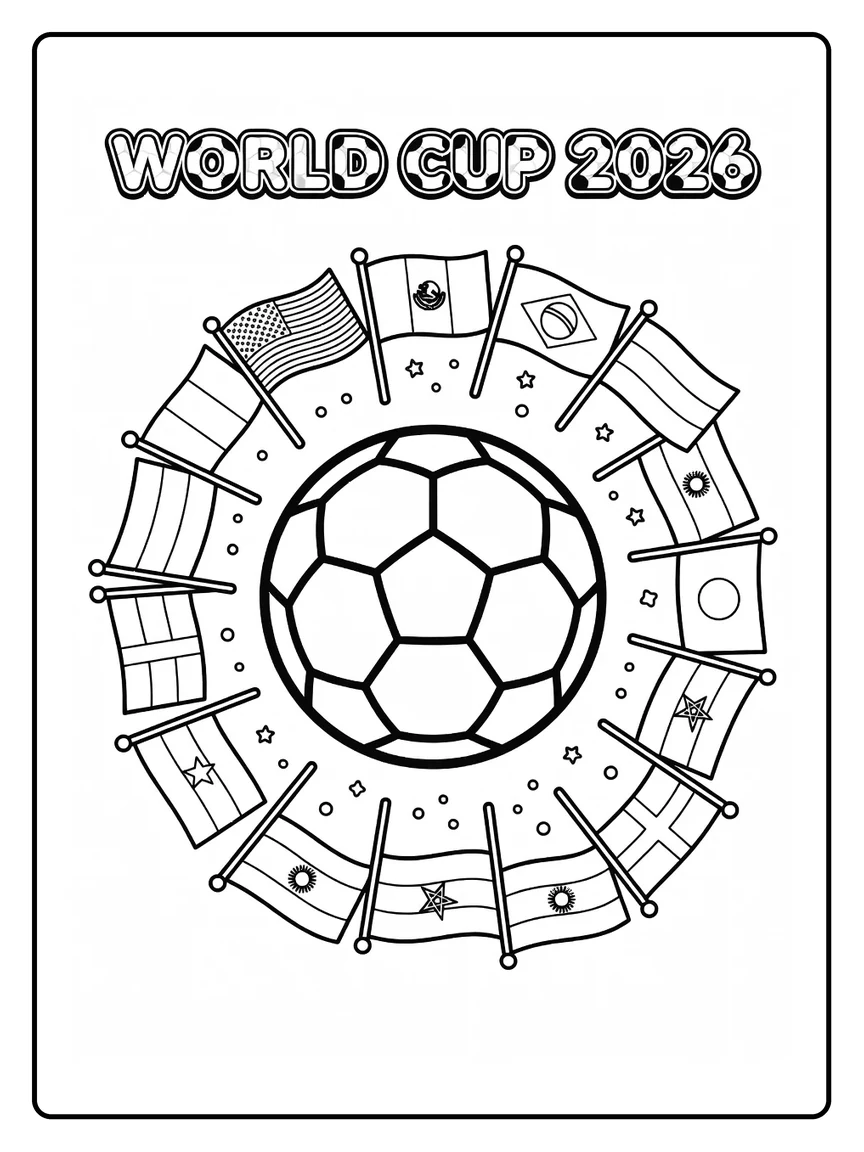 Coloriage Coupe du Monde 2026 (19) Coloriage Coupe du Monde 2026 (19)