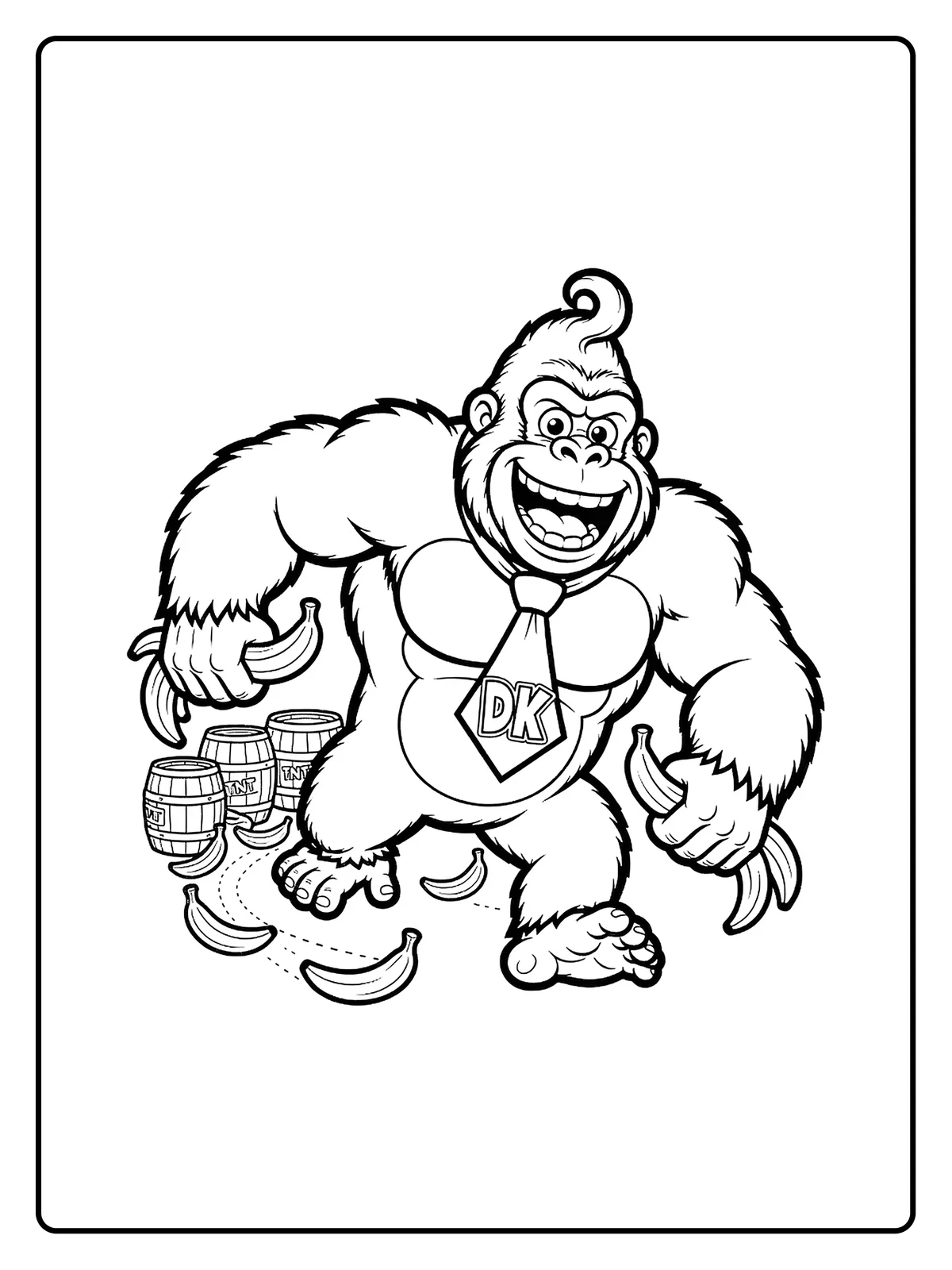 Coloriage Donkey Kong Bananza (11)