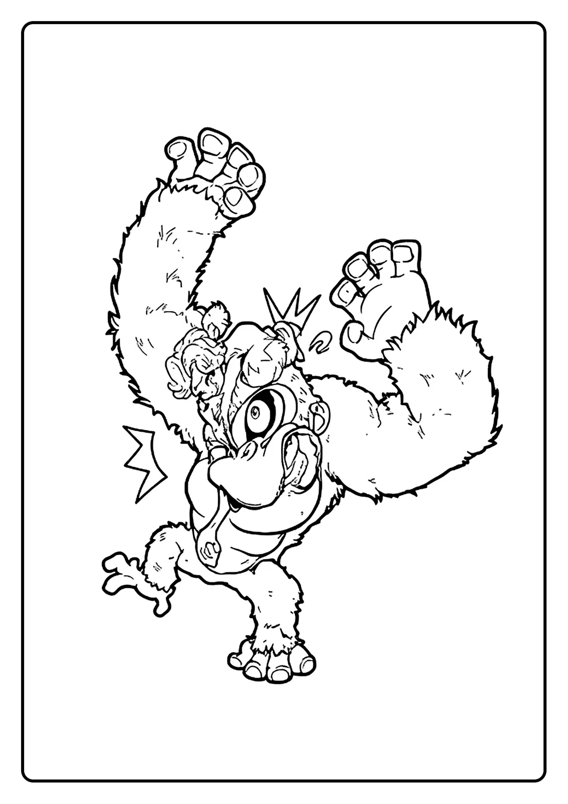 Coloriage Donkey Kong Bananza (15)