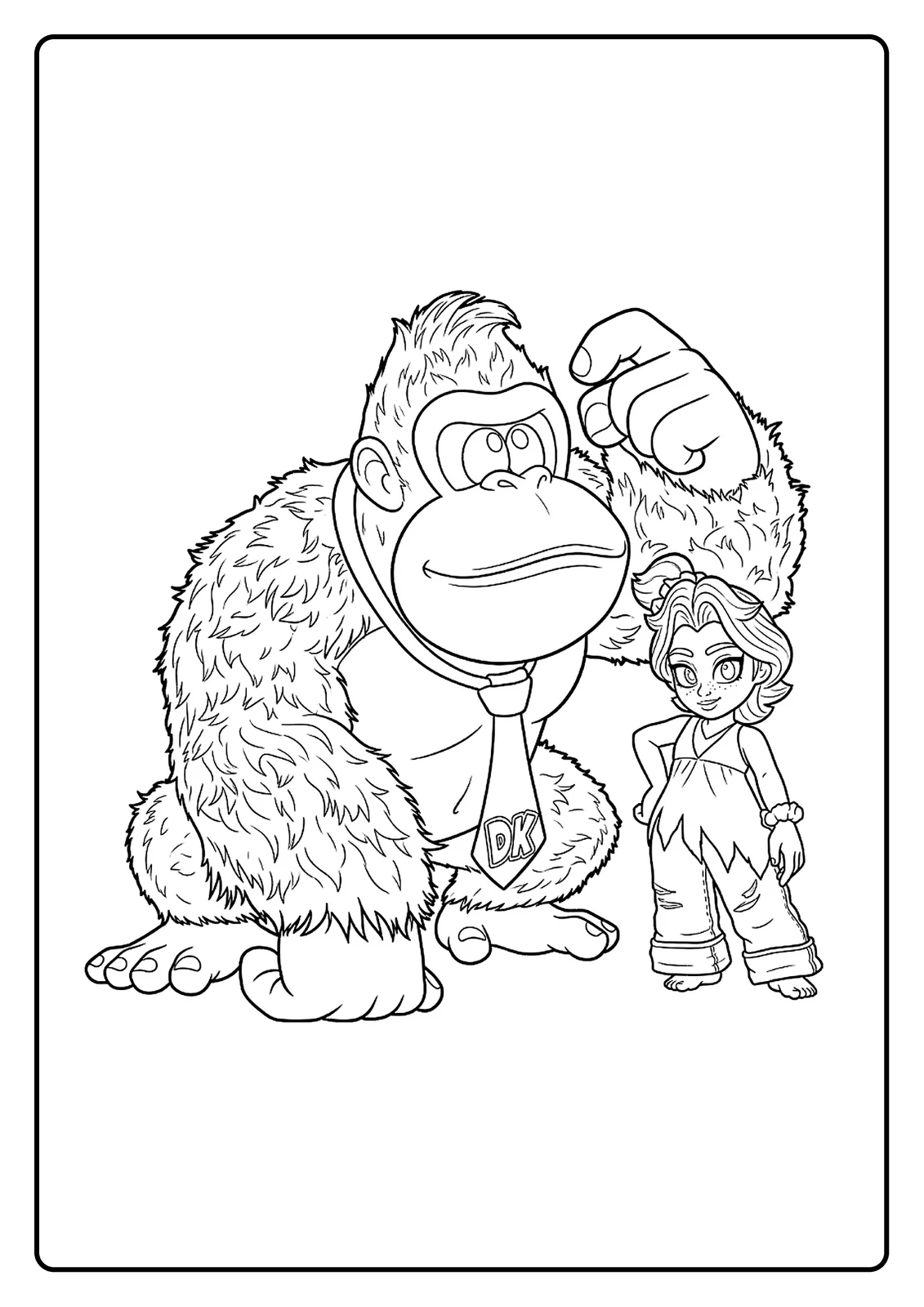 Coloriage Donkey Kong Bananza (17)