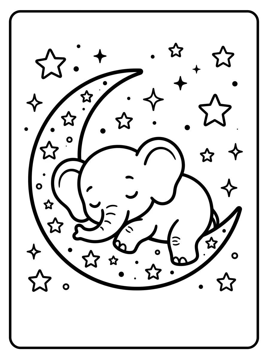 Coloriage Éléphant (28)