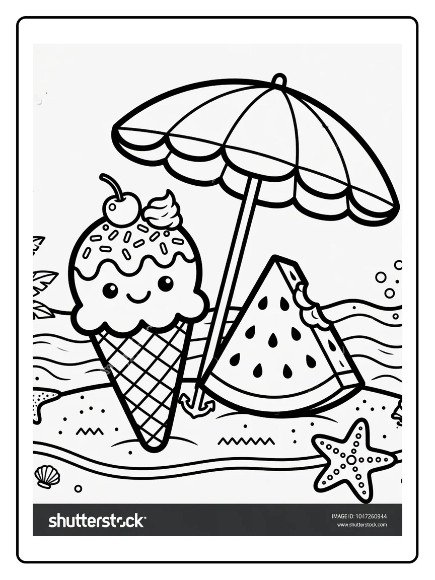 Coloriage Été (3) Coloriage Été (3)