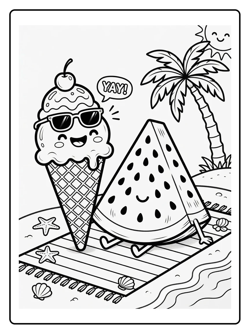Coloriage Été (5) Coloriage Été (5)
