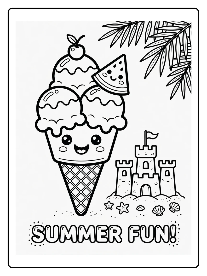 Coloriage Été (8) Coloriage Été (8)